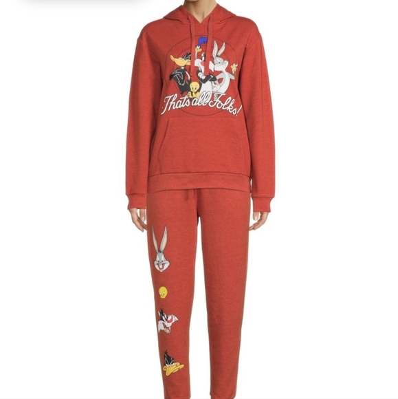 Looney Tunes Orange Hoodie. - Picture 3 of 11